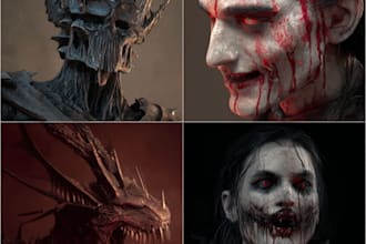 fantasy horror and fantasy horror character