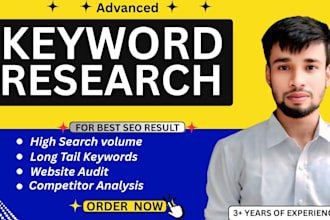 provide advanced SEO keyword research, website audit and competitor analysis