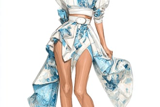 draw a fashion illustration or sketch