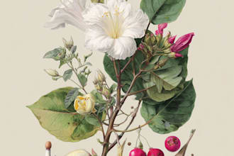 draw flowers, trees or botanical illustration