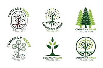 do a professional tree service logo design