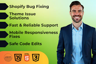 do shopify custom coding and shopify bug fix