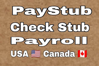 prepare w2, adp pay stubs, payroll slip, paystubs