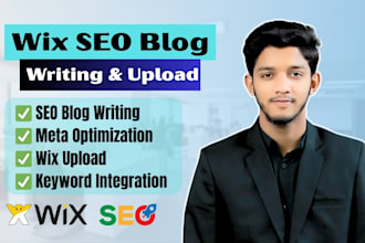 write and upload SEO blog posts on wix with complete on page optimization