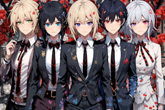 do danganronpa style art for you