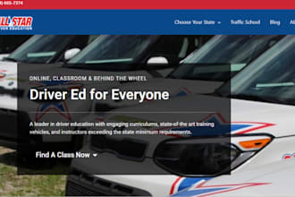 build squarespace wordpress driving instructor website online driving instructor