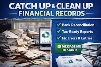 catch up and clean up financial records