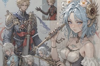 draw character or fan art commissions for you