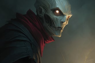 draw horror dark art character creature illustration cover