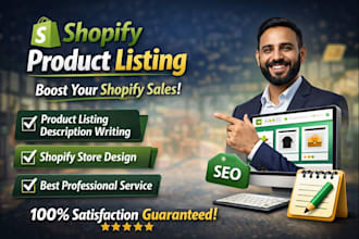 shopify product listing expert