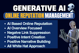 do ai based online reputation management ORM and suppress negative links