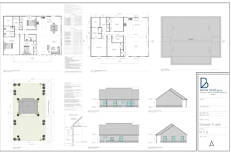 do 2d,3d floor plans, architect drawing, house design permit