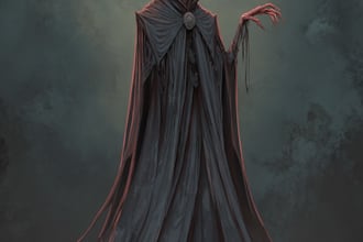 do vintage illustration, character, retro horror style art
