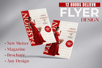 design promotional flyers for social media or print