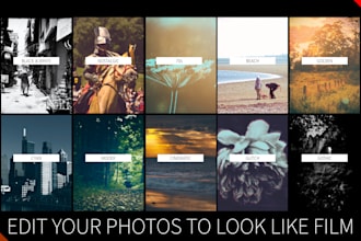 edit your photos to look analogue, retro, arty, glitchy or grungy