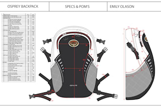 design backpacks, purses, wallets, and phone cases with tech pack and 3d mockup