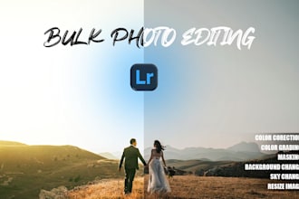 professionally cull and bulk edit wedding and event photos