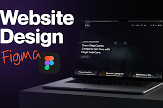 design a modern, fully responsive website in figma