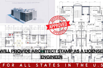 licensed engineer, architect stamp for new jersey alabama new york ohio pe stamp