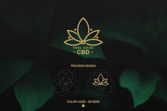 design a minimalist luxury cbd or cannabis brand logo