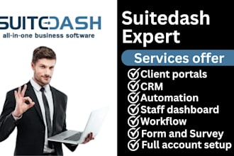 setup suitedash client portal suitedash expert suitedash crm automation