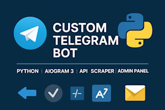 create a powerful custom telegram bot with python aiogram