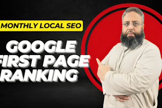 do google first page ranking for your website with monthly local seo
