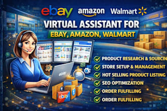 be your ebay dropshipping virtual assistant amazon fba ebay listing walmart wfs