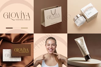 design full branding kit, brand guidelines, brand style guide identity and logo