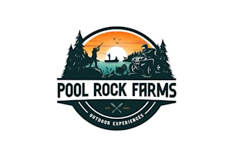 design particular new outdoor sporting farm logo