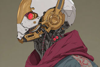 draw a fantasy sci fi character or environment illustration