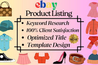 do ebay listing, ebay SEO listing, ebay product listing