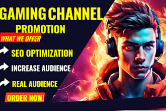 gaming youtube promotion to USA viewers, gaming channel promotion, gaming video