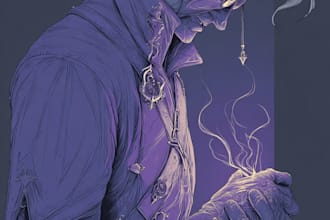 draw fantasy or horror character illustration
