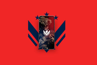 design magnificent modern veteran gaming logo