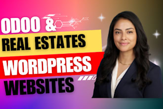 develop odoo and real estate websites with SEO and mobile responsiveness