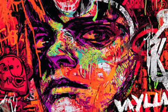 do illustration expresionism art, graffity, abstract