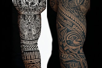 design your polynesian tribal tattoo