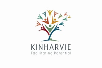 design a professional modern kids or child care logo that playful