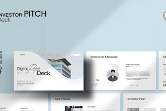 craft winning investor pitch deck and business presentation powerpoint, canva