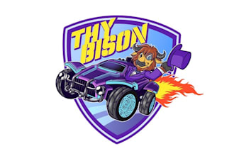 design high definition thy bison rocket league logo