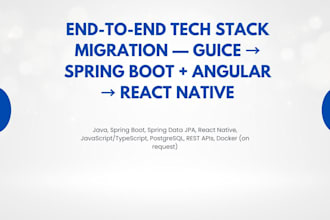 migrate your java guice backend to spring boot react native