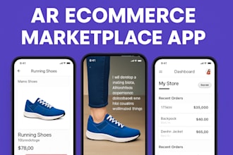 develop ar furniture store app, ar ecommerce marketplace app, ar clothing store
