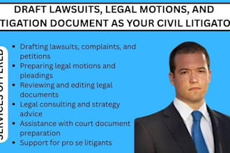 draft civil rights complaints, lawsuits and legal pleadings