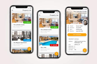 develop property management app, property listing app, real estate app