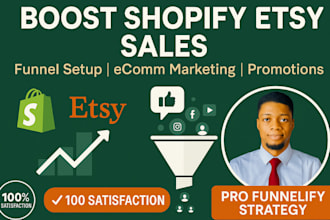 boosterize shopify sales promotion, shopify ecommerce marketing funnelify