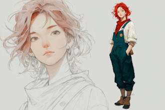 create a sketch of your character