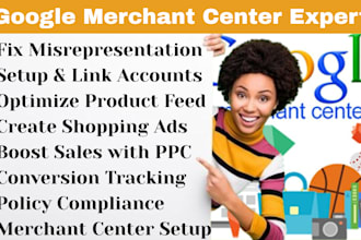 setup google merchant center ppc campaign shopping ads fix misrepresentation