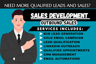 do sales development b2b lead generation cold email and appointment setting
