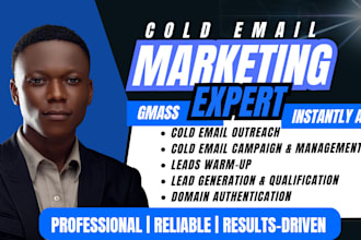 run bulk cold email outreach email campaign warm up leads and qualify leads